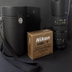 Nikon ED AF NIKKOR 80-200mm f/2.8 D Autofocus Lens With CL-43A Leather Case EUC